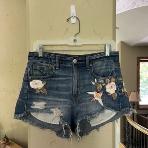 AEO vintage hi-rise festival shorts